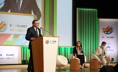 Ángel Simón exponiendo en el evento BForPlanet